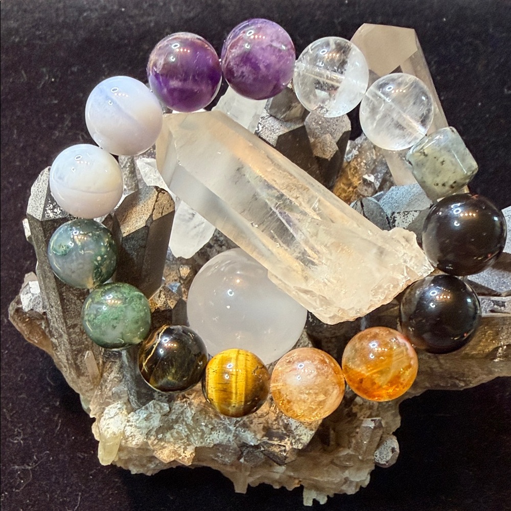 Multicolor 7 chakras Gemstone Beaded Bracelet